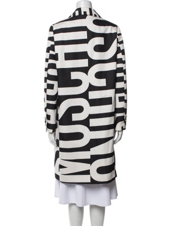 Moschino Couture Wool Printed Coat