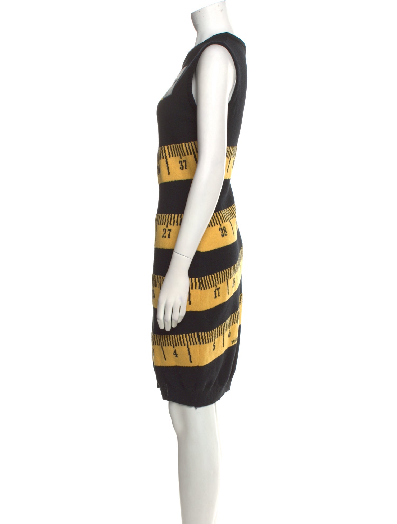 Moschino Couture Virgin Wool Knee-Length Dress