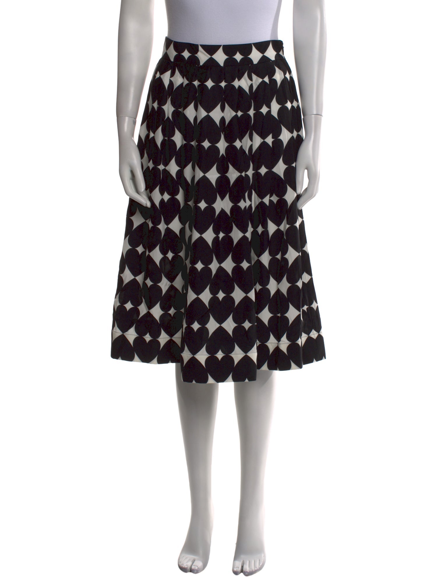 Moschino Couture Silk Knee-Length Skirt