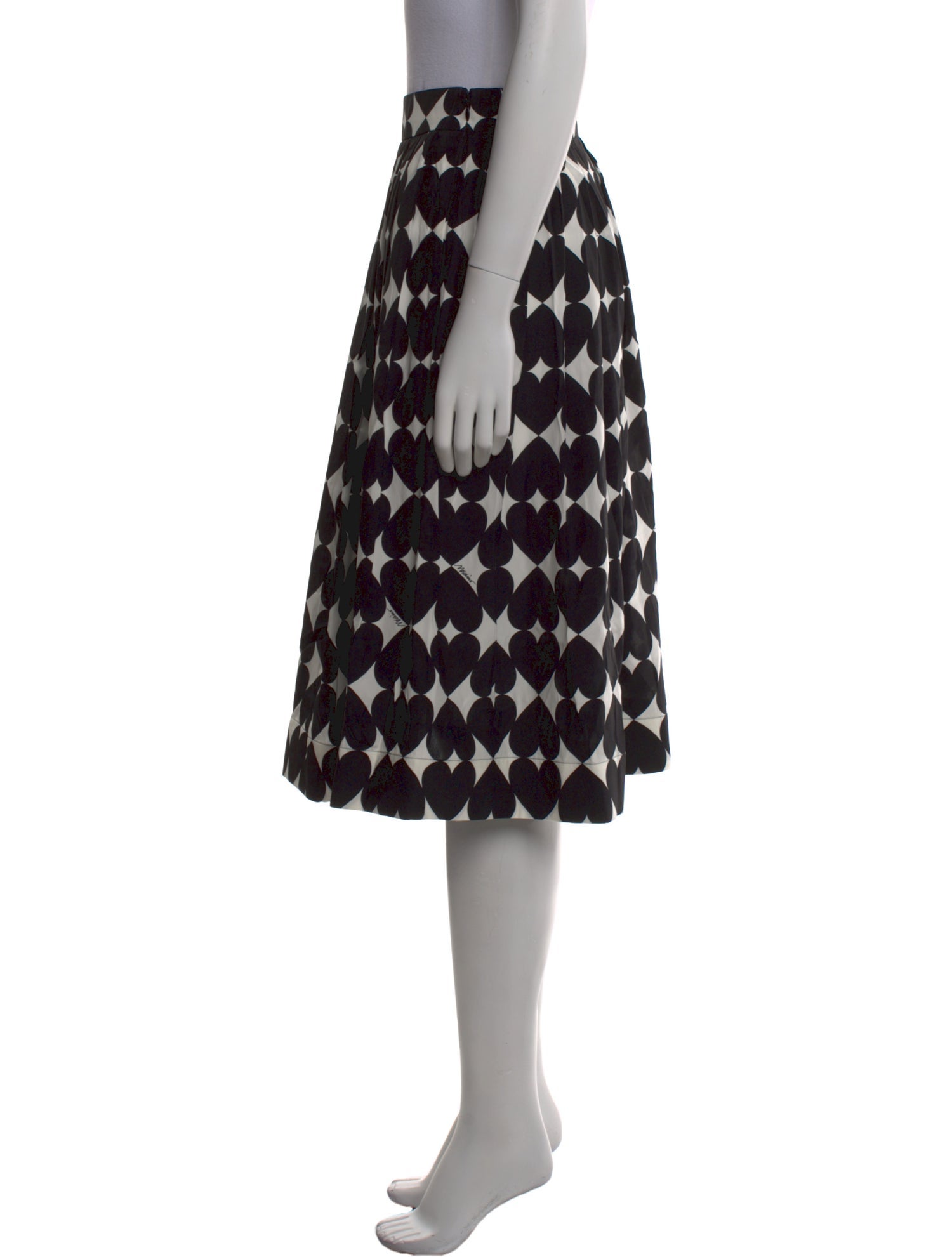 Moschino Couture Silk Knee-Length Skirt