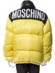 Moschino Couture Colorblock Pattern Puffer Coat