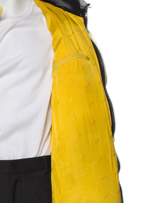 Moschino Couture Colorblock Pattern Puffer Coat