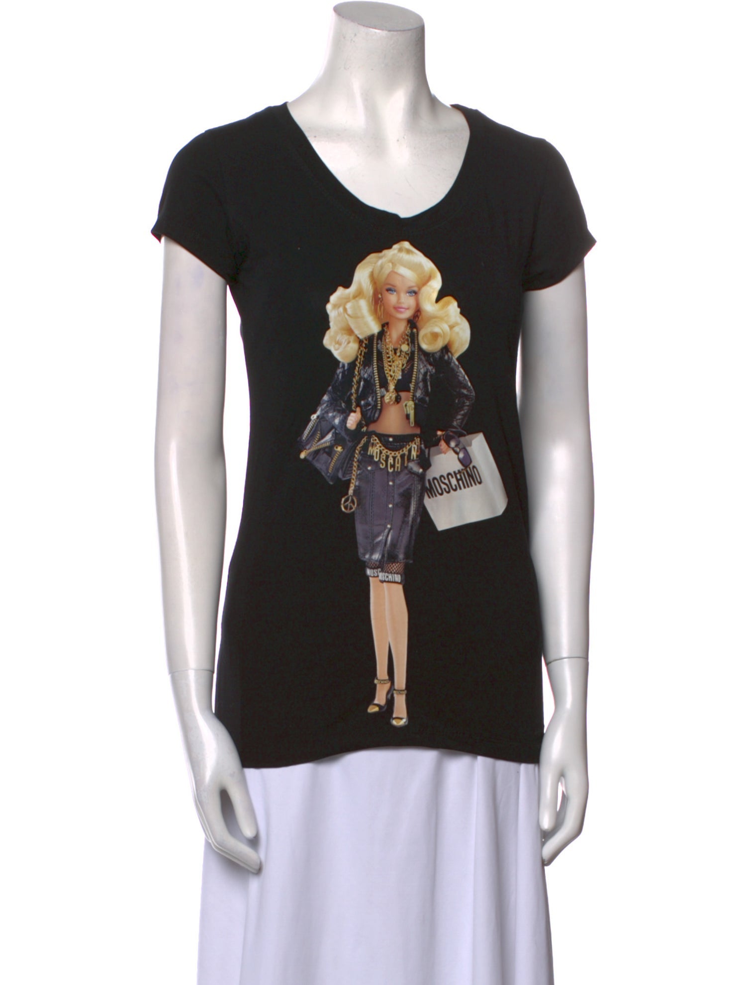 Moschino Couture Graphic Print Scoop Neck T-Shirt