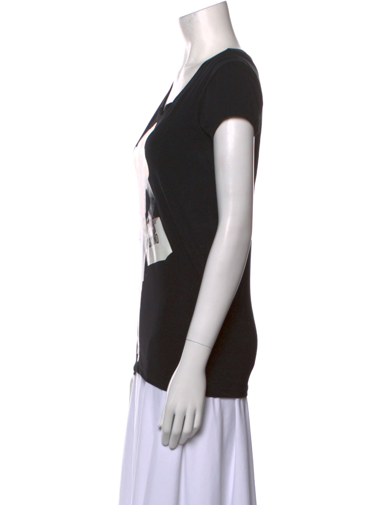 Moschino Couture Graphic Print Scoop Neck T-Shirt