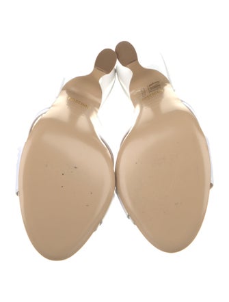 Moschino Couture Leather Printed Slides