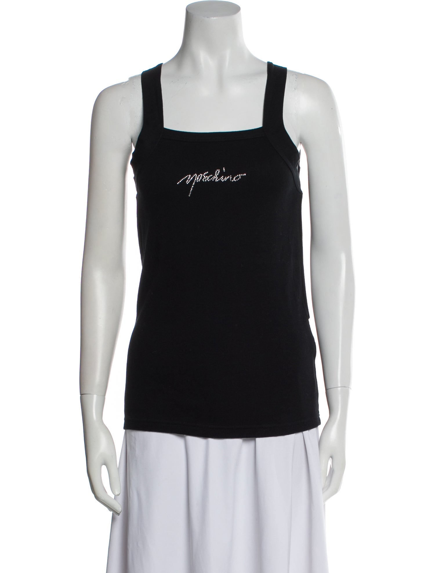 Moschino Couture Square Neckline Sleeveless Top