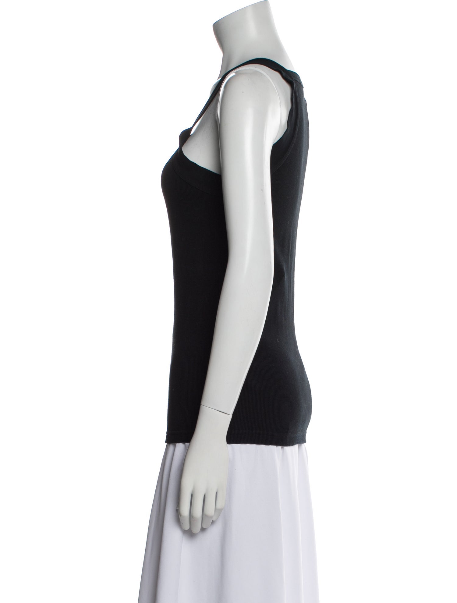 Moschino Couture Square Neckline Sleeveless Top