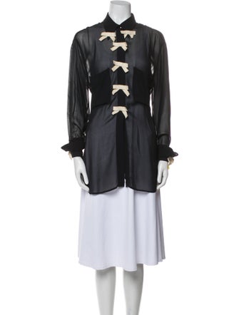 Moschino Mock Neck Long Sleeve Tunic