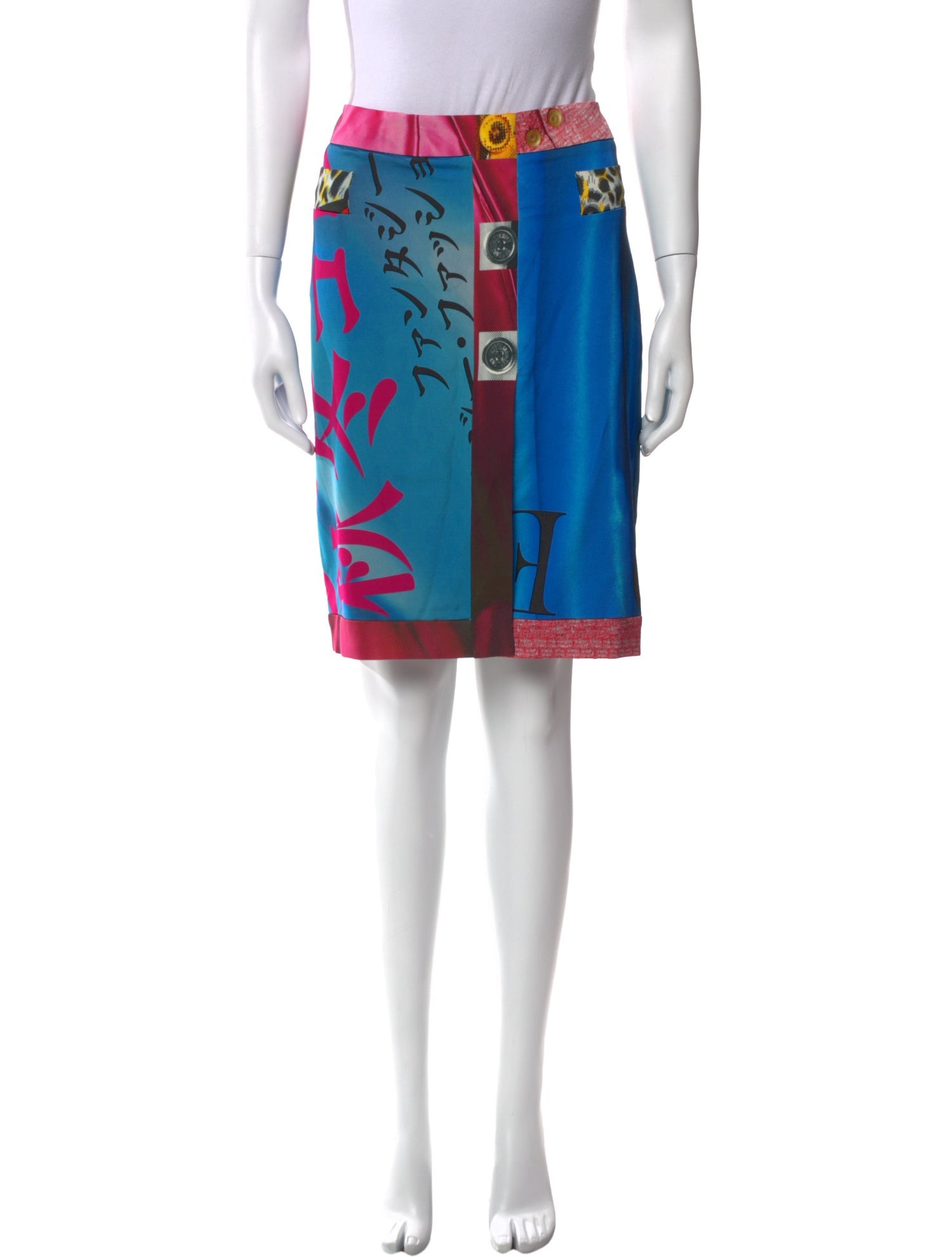 Moschino Couture Printed Knee-Length Skirt