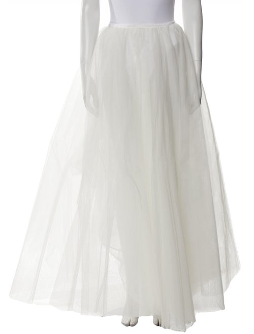 Moschino Couture Mesh Accents Long Skirt