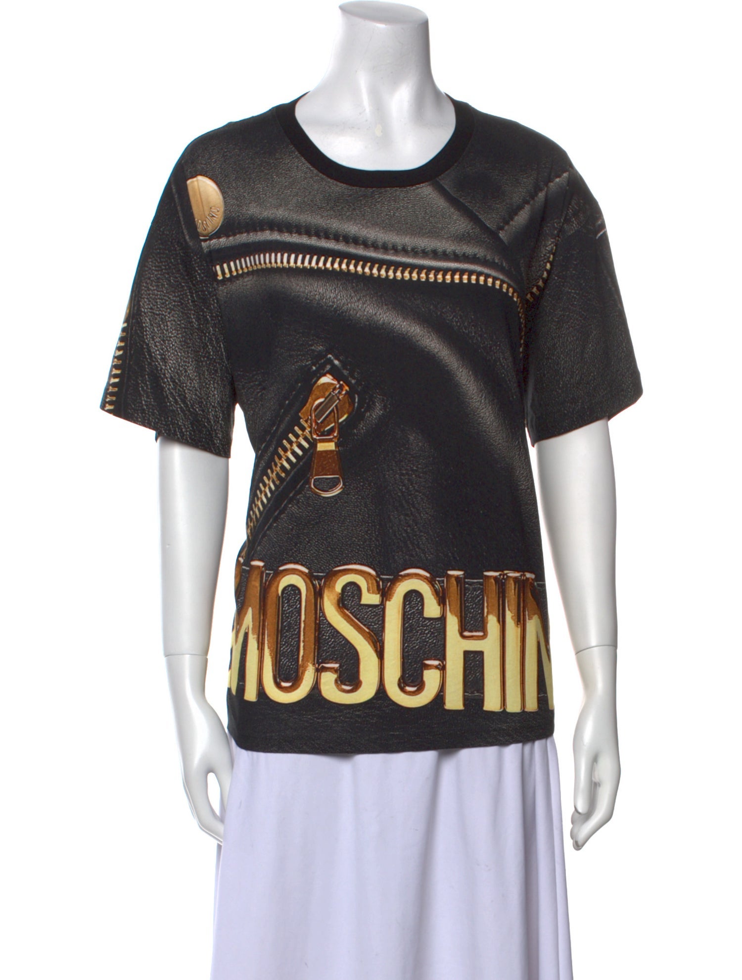 Moschino Couture Graphic Print Crew Neck T-Shirt w/ Tags