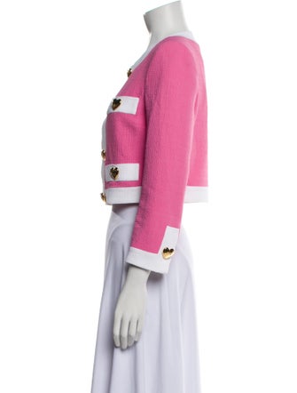 Moschino Couture Colorblock Pattern Evening Jacket