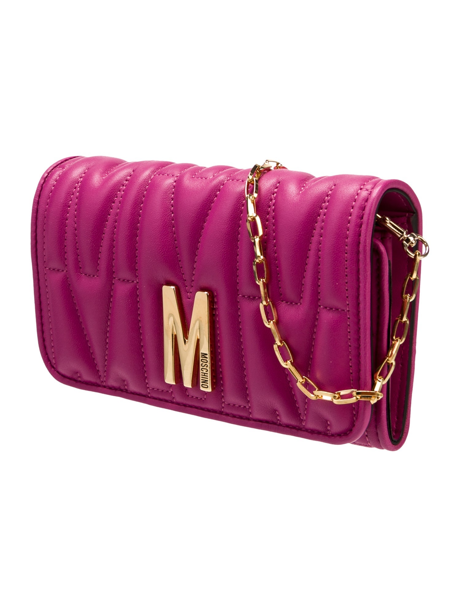 Moschino Couture Leather Clutch