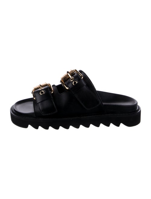 Moschino Couture Leather Slides