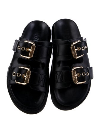 Moschino Couture Leather Slides