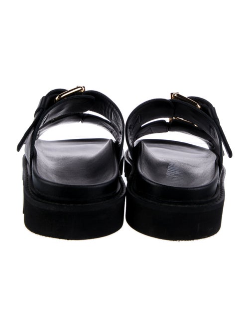 Moschino Couture Leather Slides