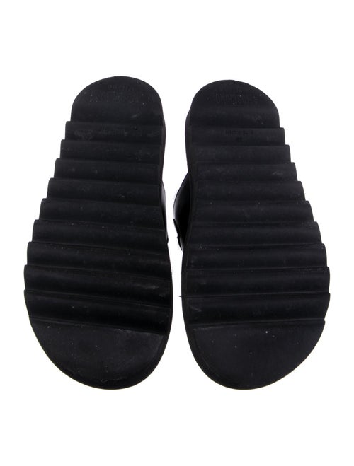 Moschino Couture Leather Slides