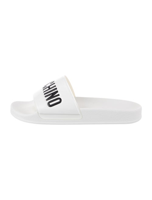 Moschino Couture Rubber Printed Slides