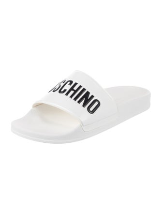 Moschino Couture Rubber Printed Slides