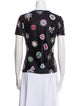 Moschino Couture Floral Print Crew Neck T-Shirt