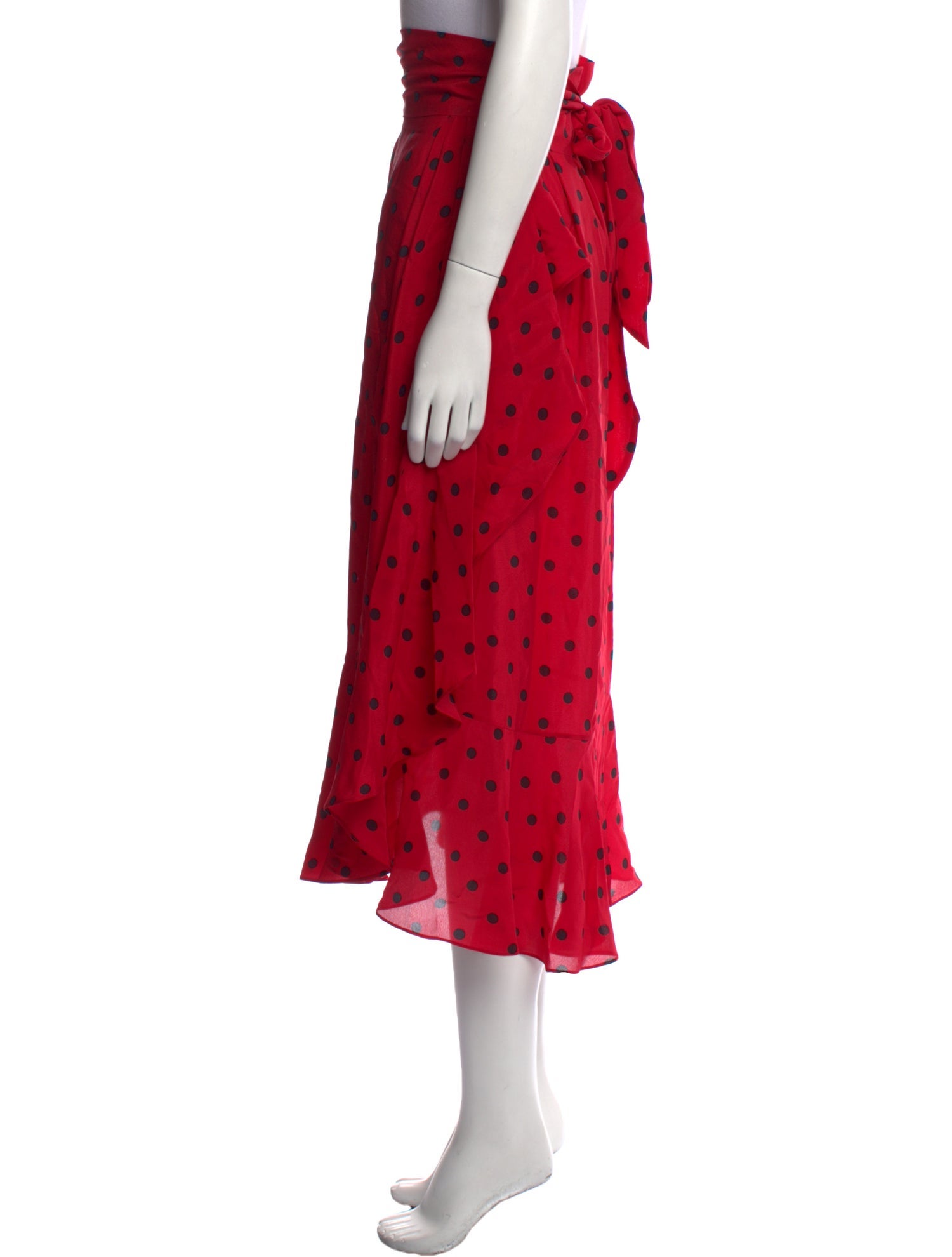 Moschino Couture Silk Midi Length Skirt