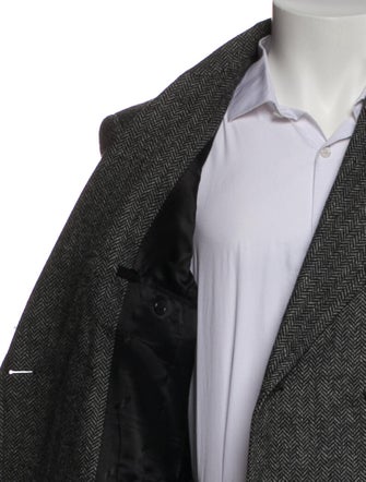 Moschino Couture Wool Tweed Pattern Peacoat