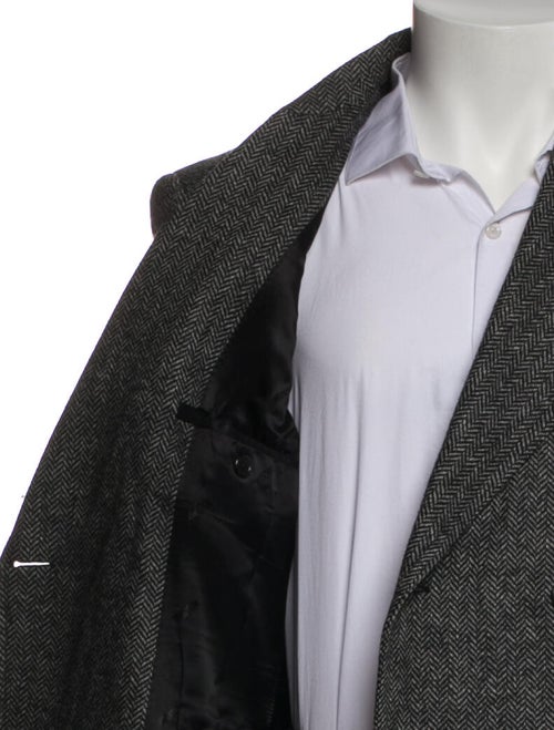 Moschino Couture Wool Tweed Pattern Peacoat