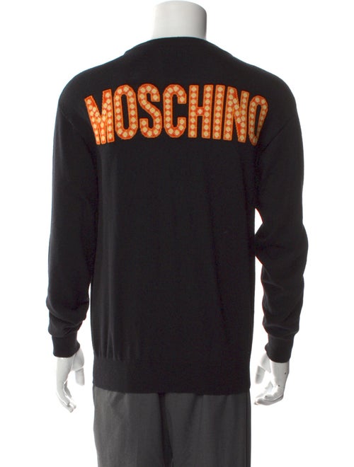 Moschino Couture Virgin Wool Graphic Print Pullover