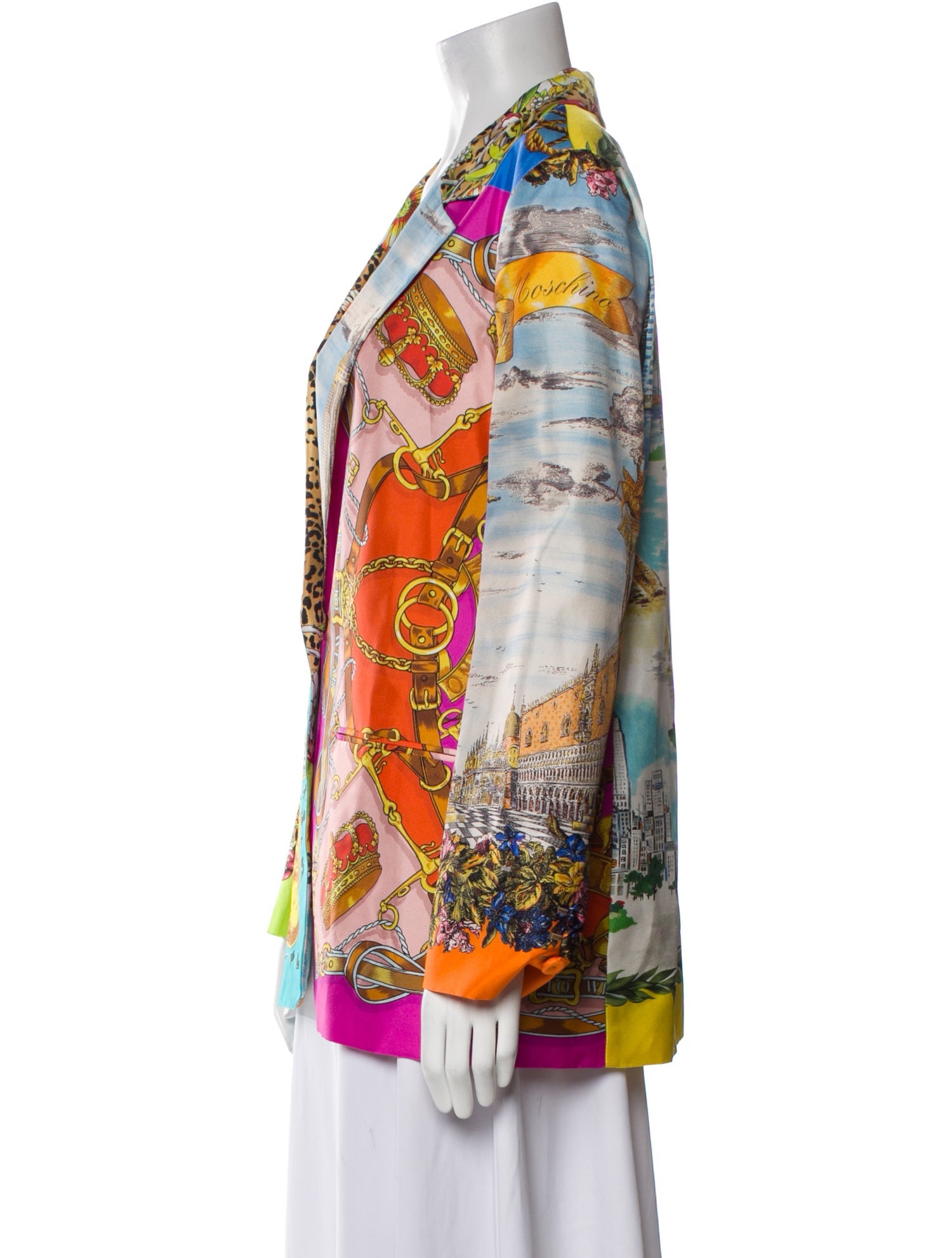 Moschino Couture Silk Printed Blazer w/ Tags