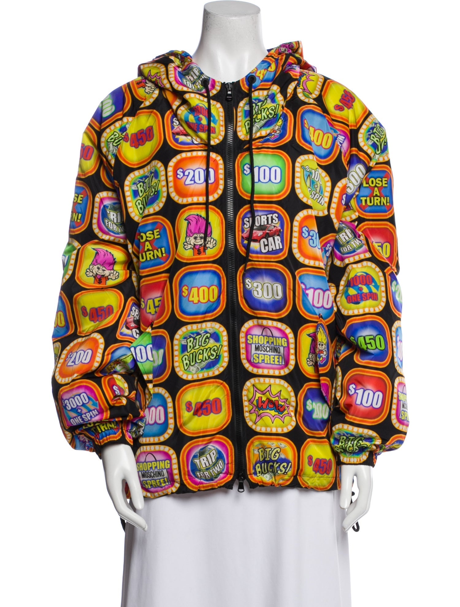 Moschino Couture Nylon Printed Jacket w/ Tags