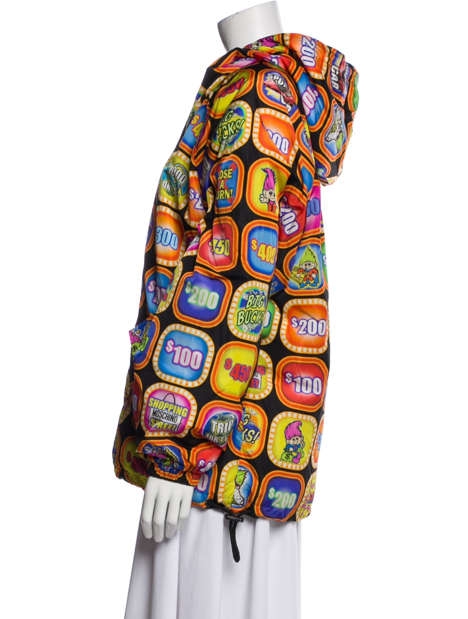 Moschino Couture Nylon Printed Jacket w/ Tags