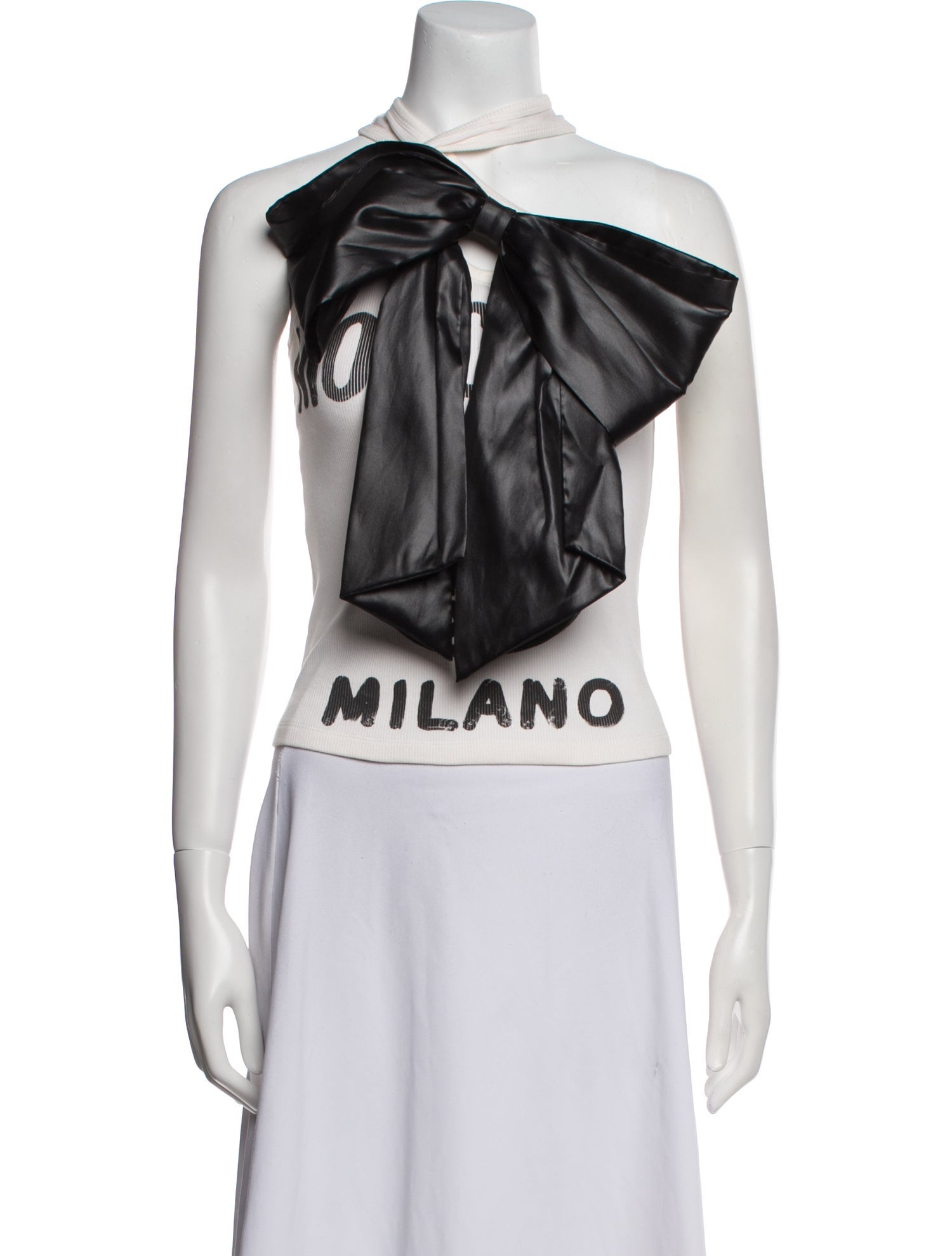 Moschino Couture One-Shoulder Sleeveless Top