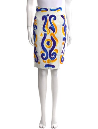 Moschino Couture Printed Knee-Length Skirt w/ Tags
