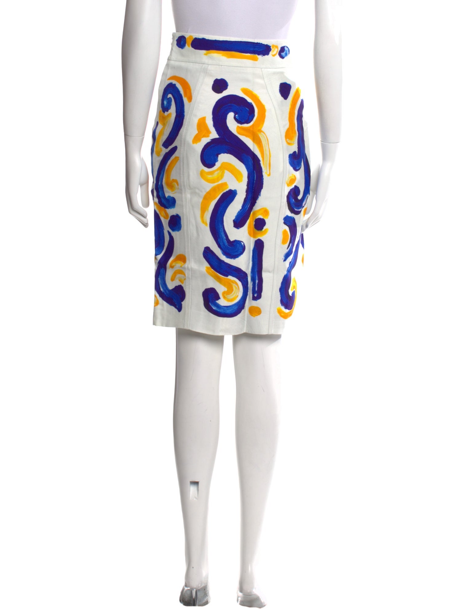 Moschino Couture Printed Knee-Length Skirt w/ Tags
