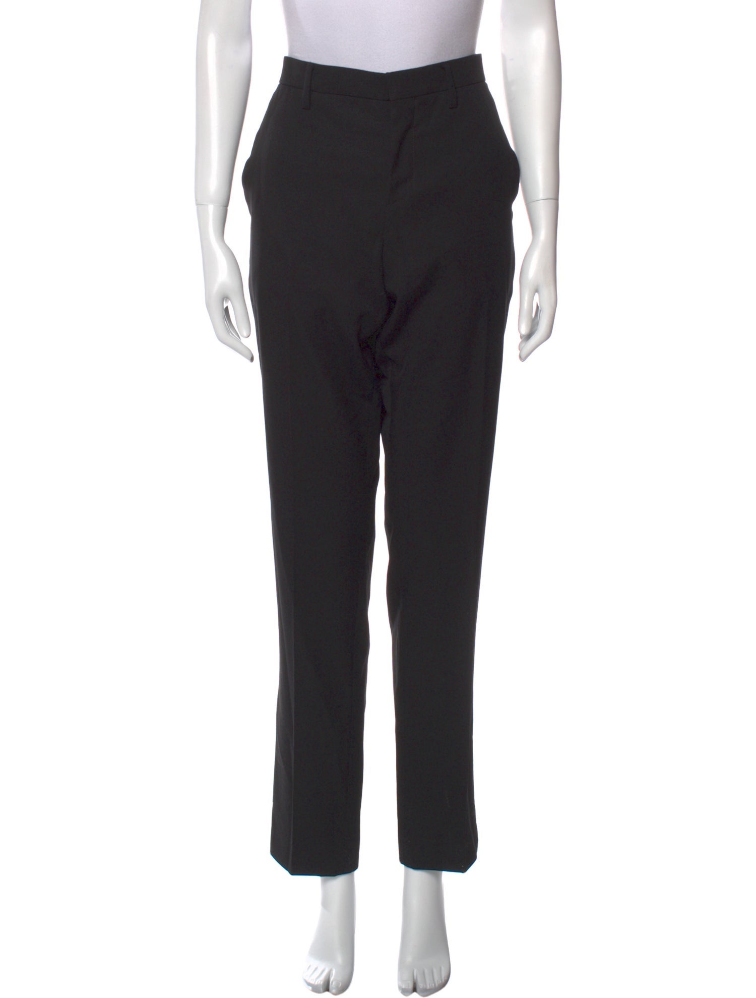 Moschino Couture Virgin Wool Straight Leg Pants