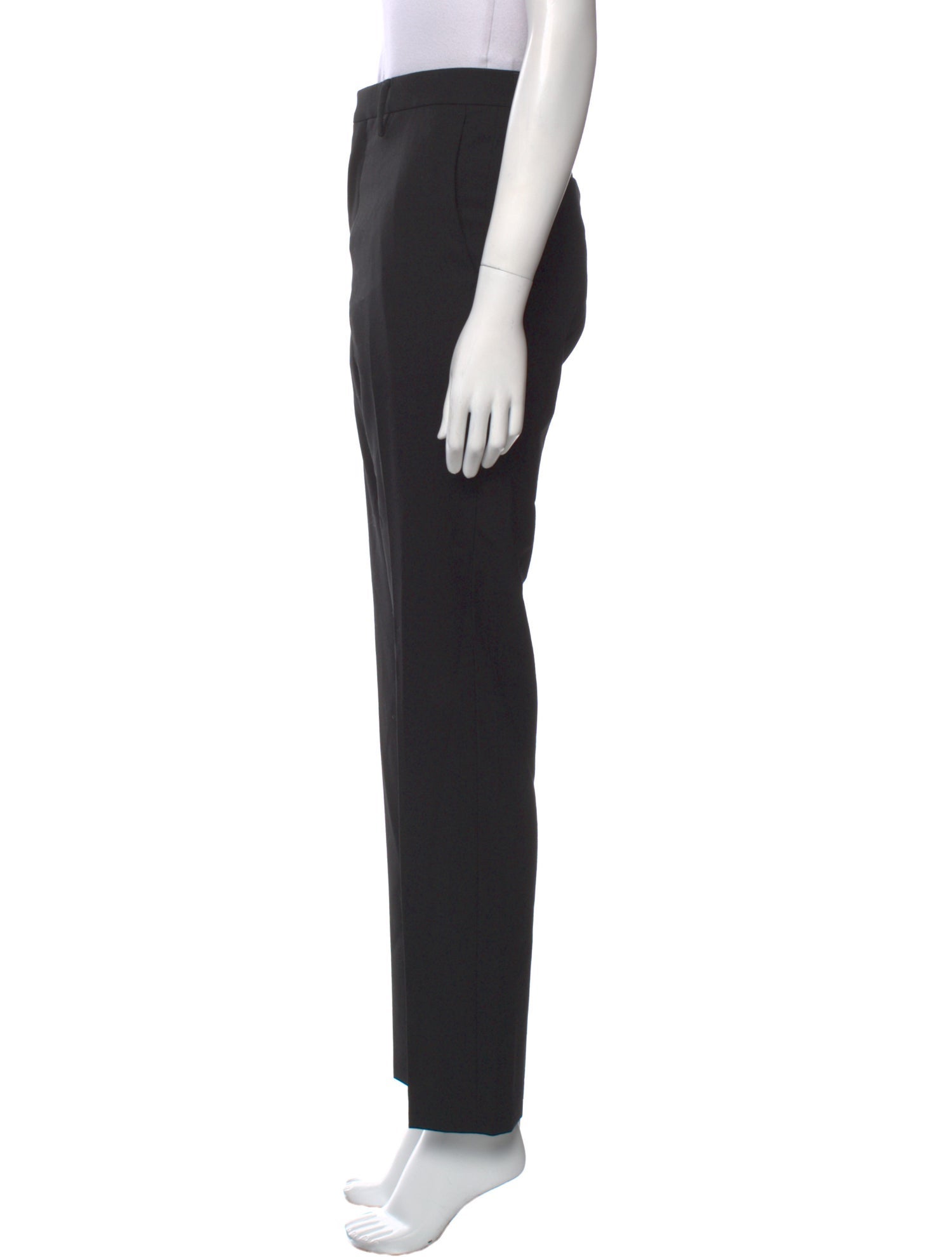 Moschino Couture Virgin Wool Straight Leg Pants
