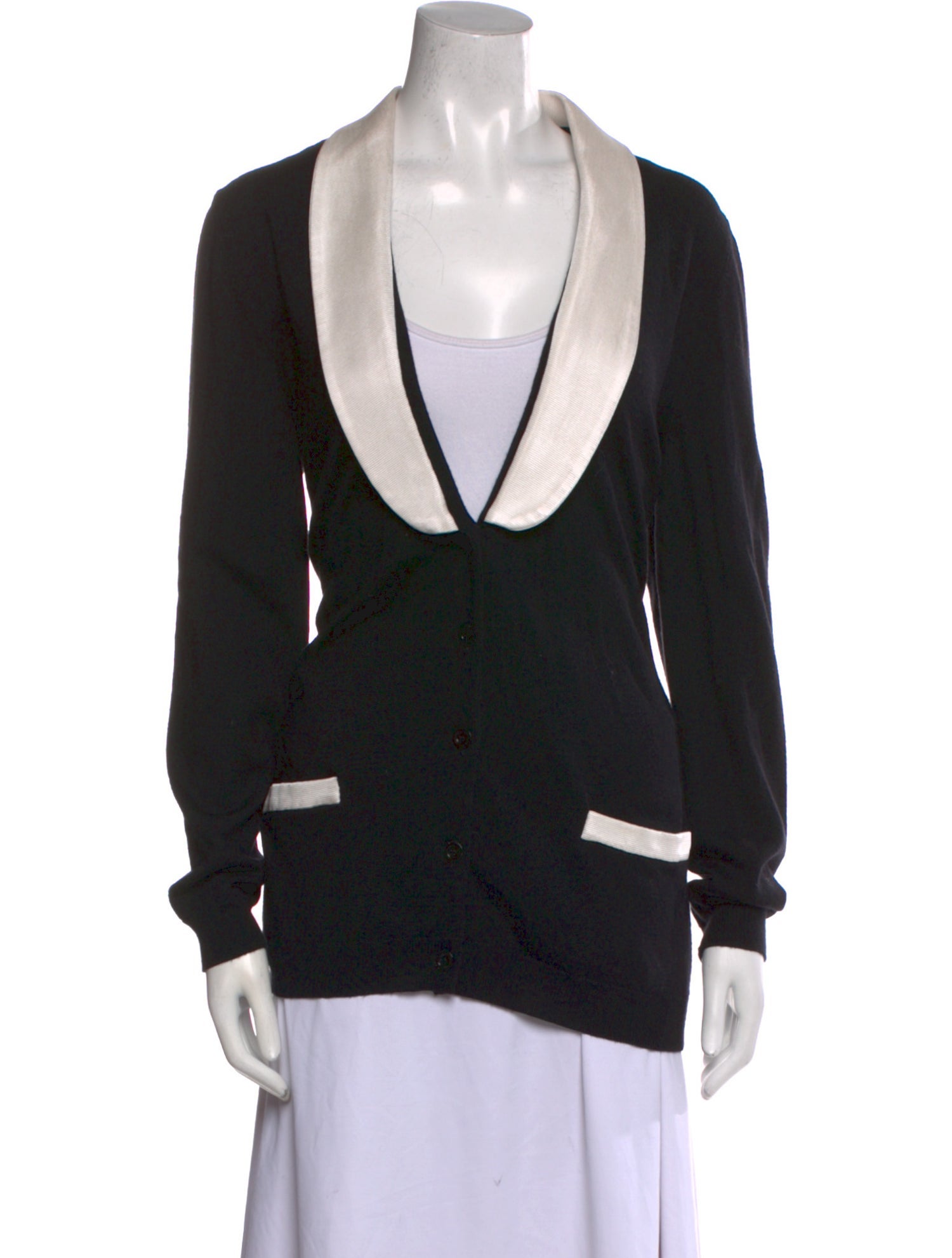 Moschino Couture Virgin Wool V-Neck Sweater