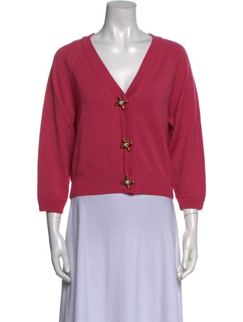 Moschino Couture Virgin Wool V-Neck Sweater