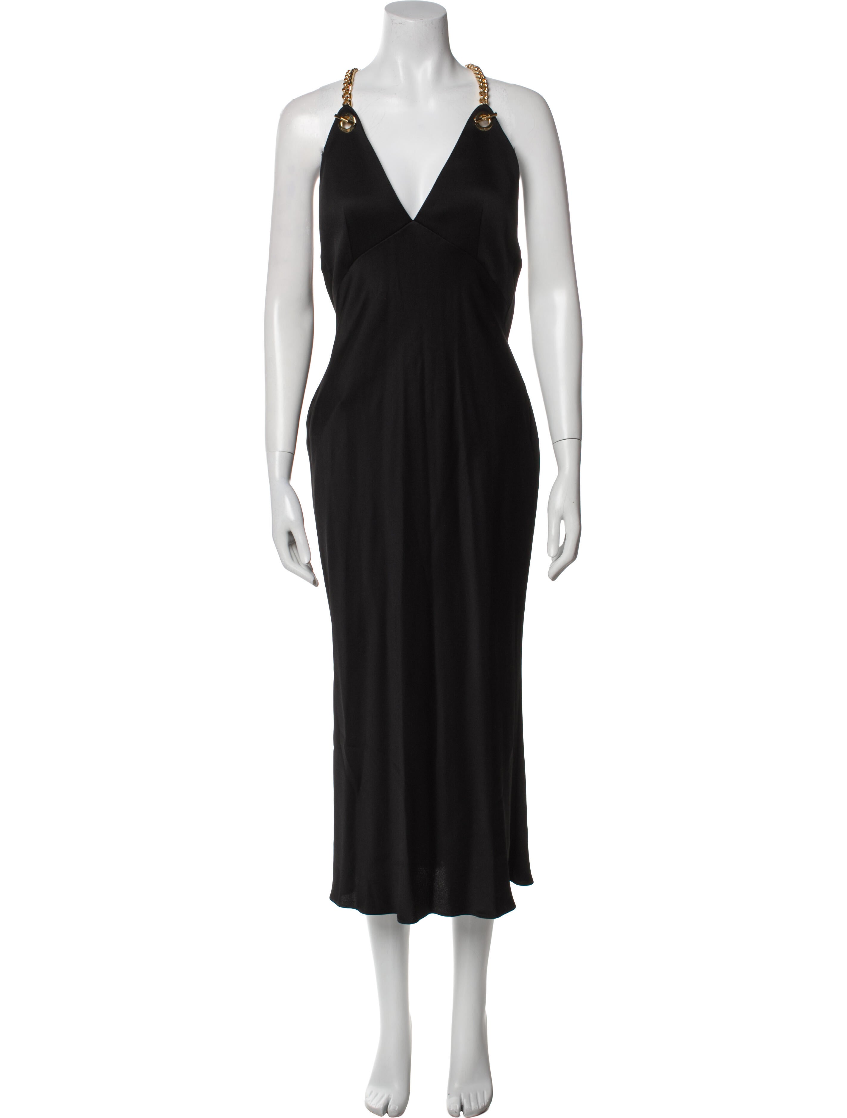 Moschino Couture V-Neck Long Dress