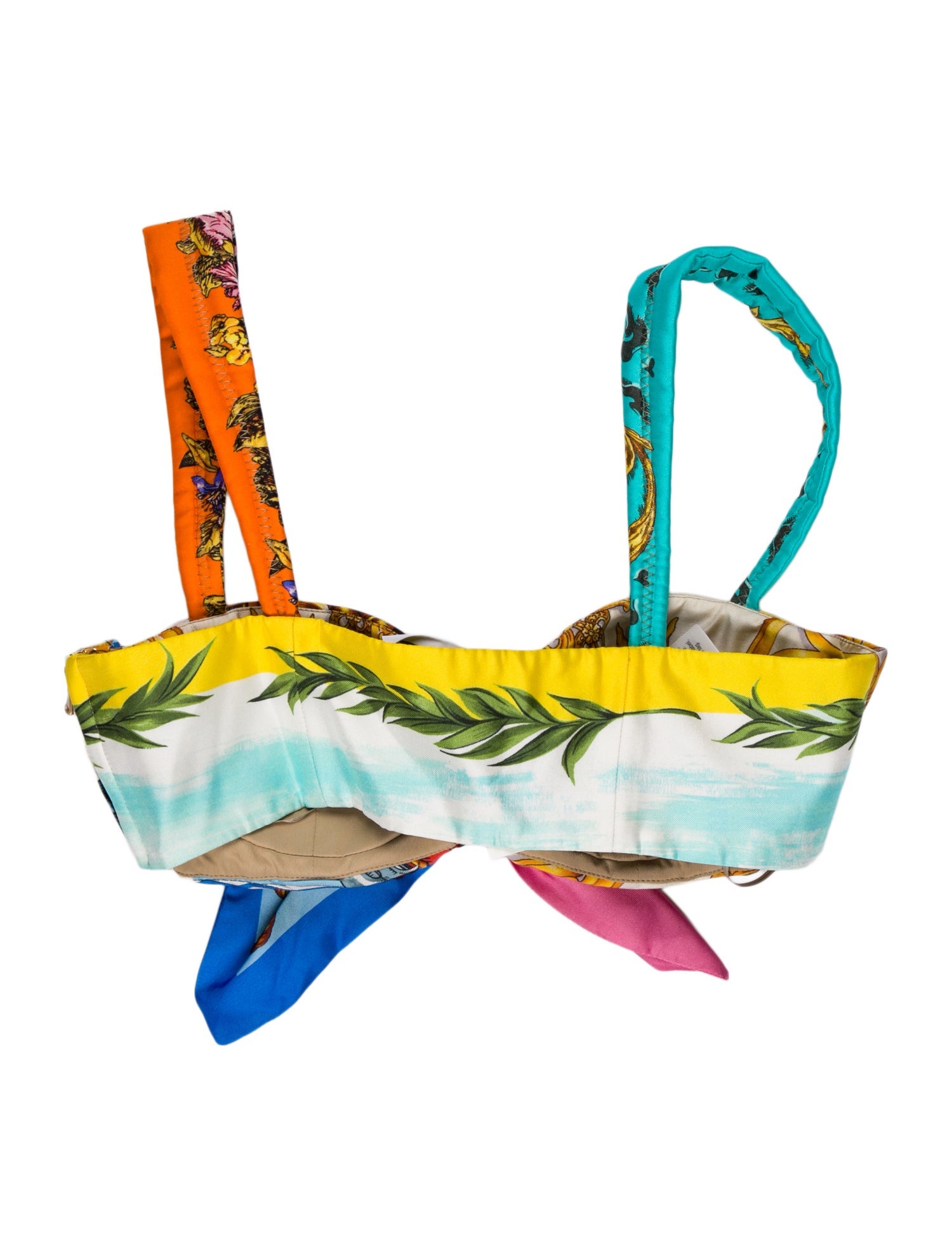 Moschino Couture Silk Paisley Print Crop Top w/ Tags