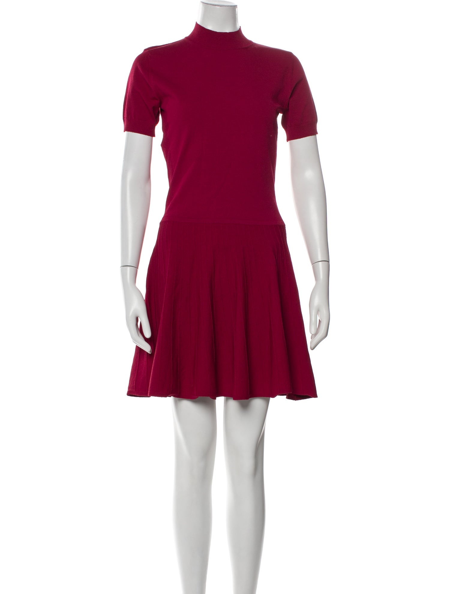 Moschino Couture Mock Neck Knee-Length Dress