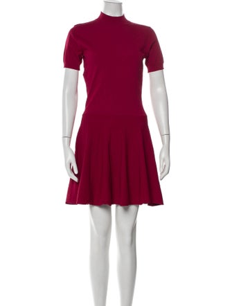 Moschino Couture Mock Neck Knee-Length Dress