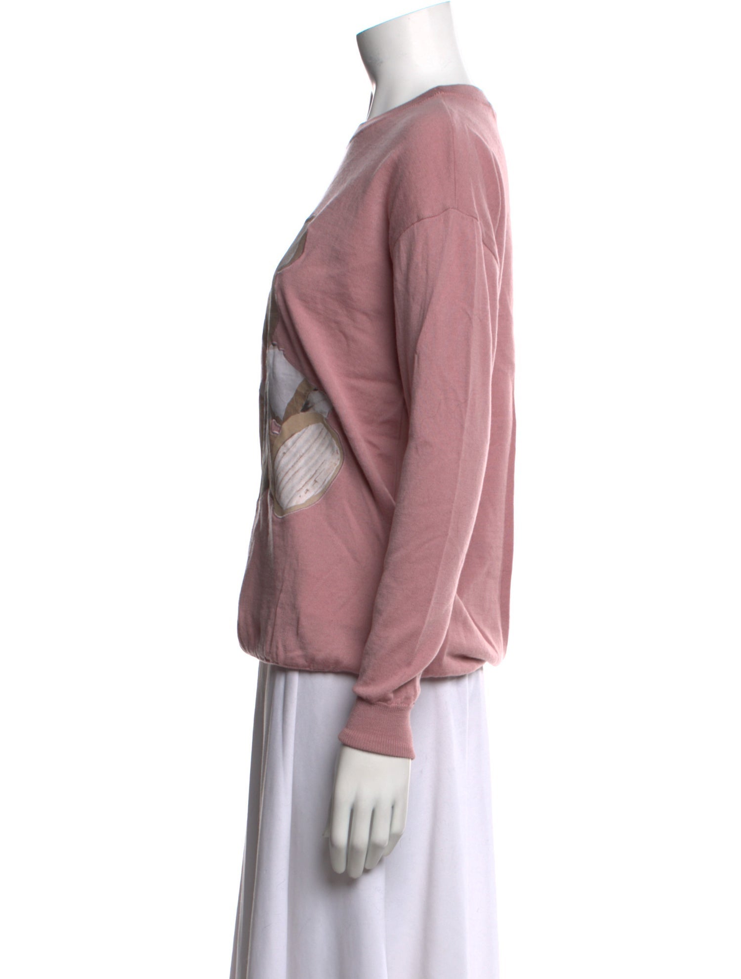 Moschino Couture Graphic Print Crew Neck Sweater