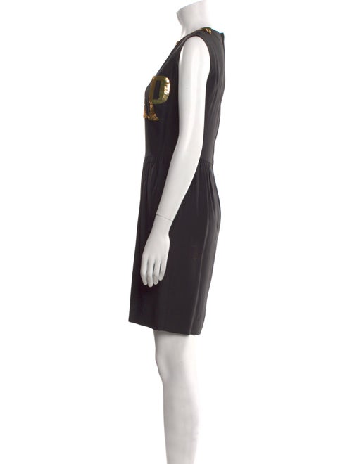 Moschino Couture V-Neck Mini Dress