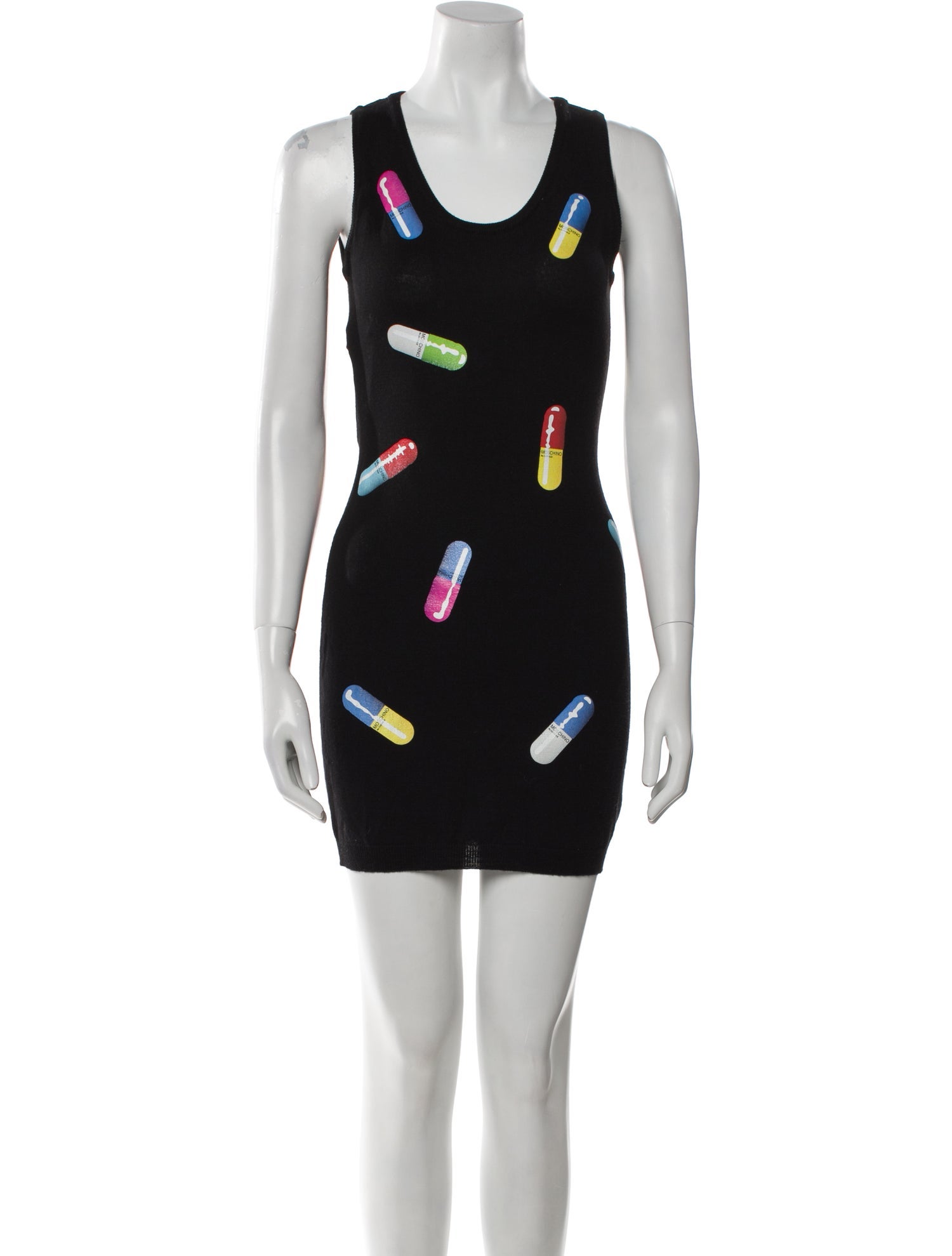 Moschino Couture Virgin Wool Mini Dress