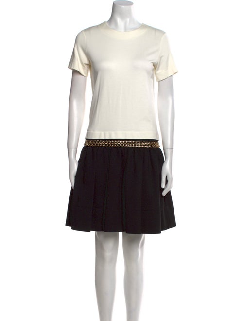 Moschino Couture Crew Neck Mini Dress