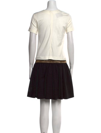 Moschino Couture Crew Neck Mini Dress