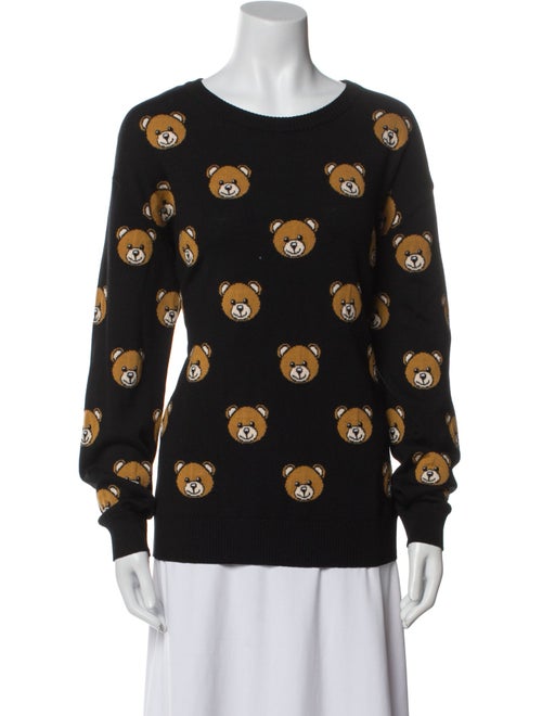 Moschino Couture Virgin Wool Printed Sweater