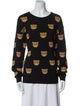 Moschino Couture Virgin Wool Printed Sweater