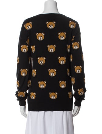 Moschino Couture Virgin Wool Printed Sweater